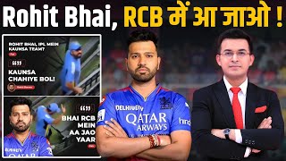 quotRCB आ जाओ Rohit Bhaiquot Fan Demands Rohit Sharma to join Virat Kohlis RCB in IPL 2025 [upl. by Nonnag270]