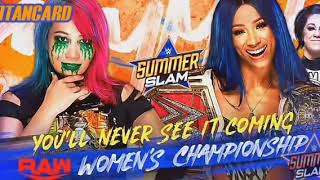 Asuka vs Sasha Banks for the Raw Womens Championship Summerslam 2020 [upl. by Kaliope]