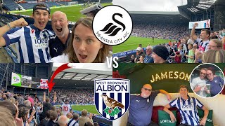 WBA VS SWANSEA VLOG BAGGIES BLOW AWAY SWANS IN SPECTACULAR FIRST HALF DISPLAY [upl. by Ytsrik]