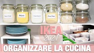 ORGANIZZARE LA CUCINA con IKEA  5 IDEE SOTTO I 10€ per una CUCINA SEMPRE ORGANIZZATA [upl. by Albur947]