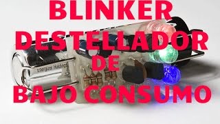 Tutorial Blinker destellador de Bajo Consumo de un Led Como Se Hace [upl. by Trebuh]