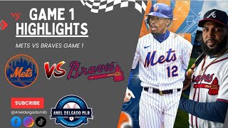 Resumen Lo más destacado del Juego 1 Mets vsBravos 30092024 [upl. by Amieva895]