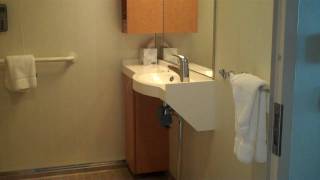 Royal Caribbeans Oasis of the Seas  Accessible cabins bathroom [upl. by Airod]