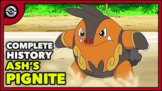 Ashs Pignite From Tepig to BIG PIG  Complete History [upl. by Basil]