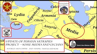 Persian Satrapies Project 2024  update 28mm Lycians and Medes [upl. by Arocat226]