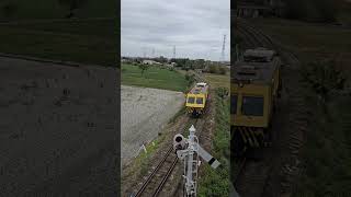 9403次EM80軌道檢查車臂木號誌通過train railway railfans em80 shorts [upl. by Konikow]