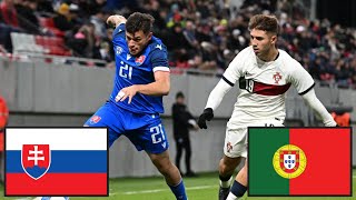 SLOVENSKO VS PORTUGALSKO U21 PRIATEĽSKÝ ZÁPAS 2024 [upl. by Annaigroeg]