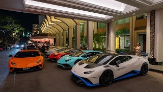 64 Lamborghini Gathers  Lamborghini Club Singapore  Lo Hei 2024 🐉🍊🧧🏮🧨 [upl. by Salvucci]