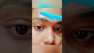 😱 Dont forget to use this Eyebrow shave at home 😍 shaving eyebrows using razor hacks by misi vlogs [upl. by Briney]