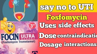 Fosfomycin antibiotics uses side effects interactions [upl. by Moya]