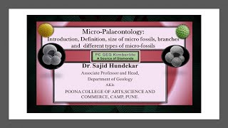 MicroPalaeontology Intro Def size branches and types of microfossils [upl. by Eicnarf]