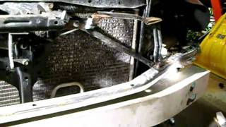 5th Generation 2000 Nissan Maxima Lower Radiator Support Installation Part 2 [upl. by Stelmach]