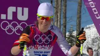 ZIO Sochi 2014  bieg kobiet na 10 km techniką klasyczną  130214 r [upl. by Atilal]