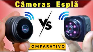 Mini câmera A9 ou H9 qual é melhor Mini câmeras ESPIÃS WiFi e acesso Remoto Câmera Visão Noturna [upl. by Airbmat]