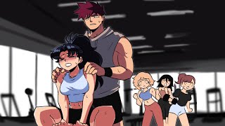 Childhood Tomboy Friend Gym Shenanigans  CEO of MILFS comic [upl. by Terrie]