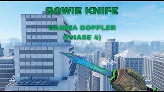 CS2  ★ Bowie Knife Gamma Doppler Phase 4  Factory New [upl. by Elacim]