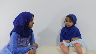 😘🥰Cutie Fatima is reciting Surah AlMasad with Maryam Masud [upl. by Assennev]