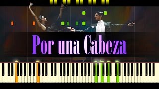 Por una Cabeza Piano  Tango  CARLOS GARDEL [upl. by Ynohtnakram462]