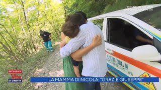 Labbraccio commosso della mamma di Nicola a Giuseppe Di Tommaso  La Vita in diretta 247062021 [upl. by Zora]