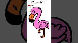 How to draw easy crane drawing shorts [upl. by Eph]