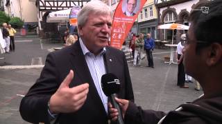 OBWahl in Wetzlar Kurzinterview mit Volker Bouffier [upl. by Sarid]