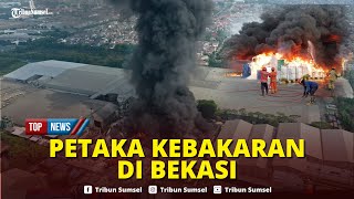 🔴Api Berkobar Sudah 12 Jam Hanguskan Pabrik di Bekasi Belum Padam 12 Kantong Jenazah Dievakuasi [upl. by Naahs]