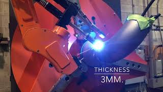 Tecnar Rotoweld 30 in action on Stainless Steel spool [upl. by Culberson259]