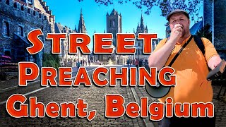 Street Preaching in Ghent Belgium December 2023  Bro Junior Haley [upl. by Eile]