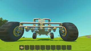 HOW TO BUILD A COOL ADJUSTABLE DOUBLE WISHBONE SUSPENSION IN SCRAP MECHANIC Step by Step Reupload [upl. by Barbe475]