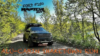 First Night in the AluCabin  Ford F150 Raptor  New Overland Setup [upl. by Orling]