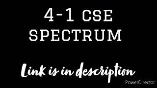 41 CSE BTech JNTUH Spectrum All in One pdf [upl. by Ainadi]