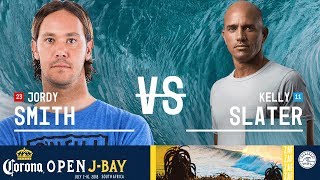 Jordy Smith vs Kelly Slater  Round Two Heat 4  Corona Open JBay  Mens 2018 [upl. by Lamee]