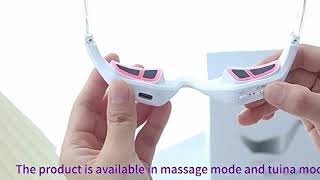 3D Eye Wrinkles Machine Under Eye Bag Dark Circle Remove Pulse LED Red Light EMS Eye Care Massage [upl. by Aneleairam272]