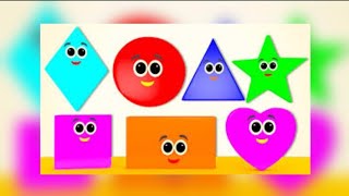 Learn 2d Shapes and Colors  Kindergarten Learning  Shapes for Kids  Educational Video Part 1 [upl. by Amend190]