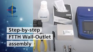 FTTH WallOutlet assembly [upl. by Iclehc]