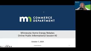 Mn Department of Commerce Home Energy Rebates [upl. by Aicilif]