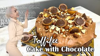 Toffifee Cake with Chocolate RECIPE  BAKING with Daniella Olsén [upl. by Alien722]