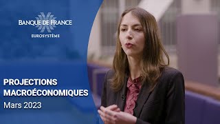 Projections macroéconomiques France 20232025 mars 2023  Banque de France [upl. by Curran]