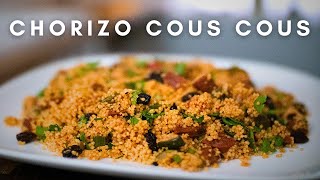 How to make Couscous  Chorizo amp Roasted Vegetables [upl. by Cirnek]