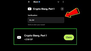 Crypto Slang Part 1 Blum Video Code  blum new video code today Crypto Slang Part 1 [upl. by Ahsinauj]