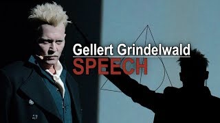 Gellert Grindelwald at ComicCon  THE SPEECH [upl. by Jenifer392]