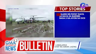 Eroplano nagovershoot habang lumalapag sa runway ng Busuanga  GMA Integrated News Bulletin [upl. by Giza520]