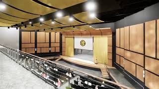 3D walkthrough of the future Johnson Central High School Auditorium [upl. by Harak]