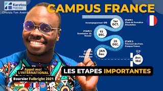 Voici les 6 étapes clés de la procédure Campus France 🇫🇷 2025 [upl. by Angele]