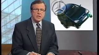 MercedesBenz AClass fails moose test 1997 Finnish news broadcast with subtitles [upl. by Nnyleimaj]