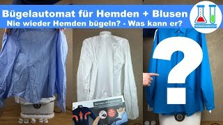 Für ca 90 € nie mehr bügeln Automatischer Hemden und Blusen Bugelautomat Cleanmaxx im Test deutsch [upl. by Ahsekim]