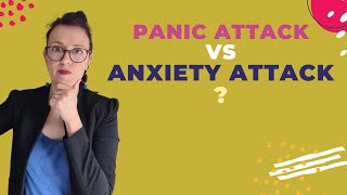 Panic VS Anxiety Attack  What’s The Difference amp What Can You Do [upl. by Iatnwahs]