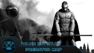 Batman Arkham City  Police Brutality  As Robin  Predator map 2  5805 [upl. by Monaco]