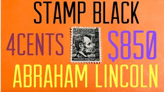 Stamps Abraham Lincoln 4 cents black 1965 rare 1062 and 1062A Josershina in world [upl. by Aniratac]