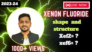 structure of xef2 xef4 xef6  hybridization shape of xenon fluoride  p block  group 10 inorganic [upl. by Anglim]